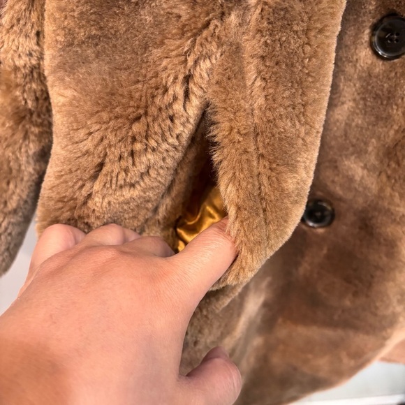 J. Crew Faux Fur Peacoat Brown Women’s Size XL NEW - Picture 8 of 16